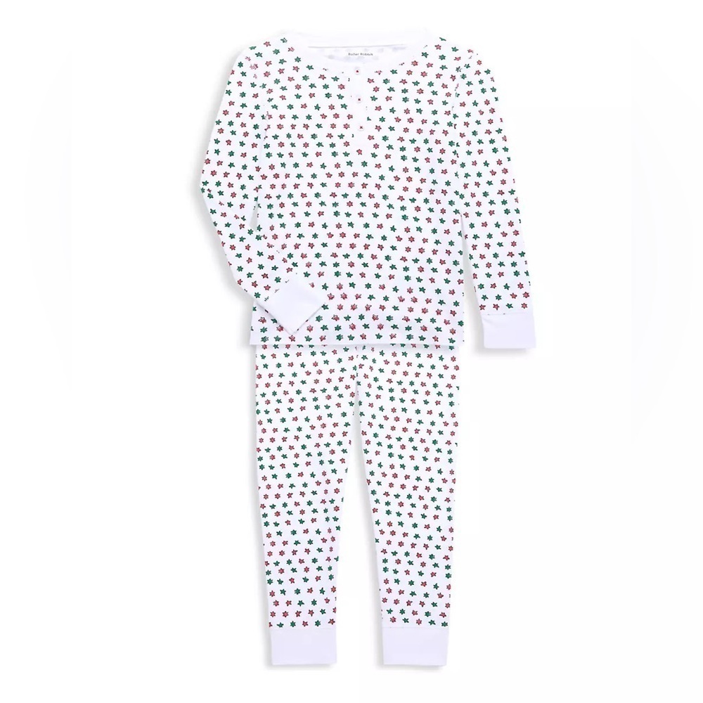 Roller Rabbit Red & Green Starry Night 12-18 M
